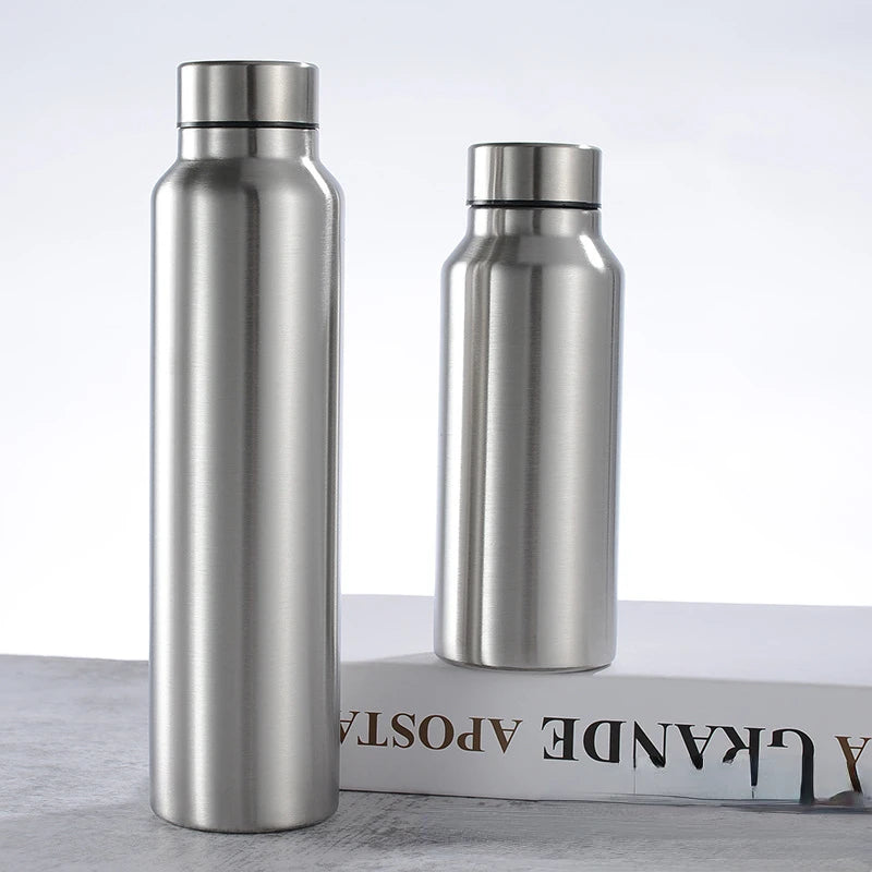 1000ml Stainless Steel Large Capacity Water Sport Bottle Single-wall Sport Water Leak-Proof Sports Flask for Fitness Gym Camping