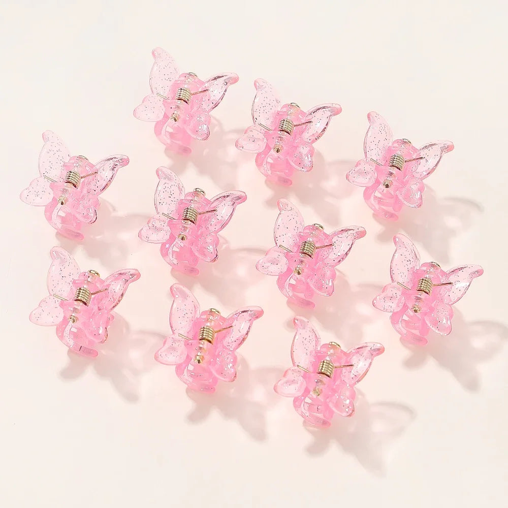 10/20/30Pcs New Colorful Butterfly Mini Hair Clip Claw Grip Barrettes Clamps Girls Hairpin Claw Clip Hair Styling Accessories