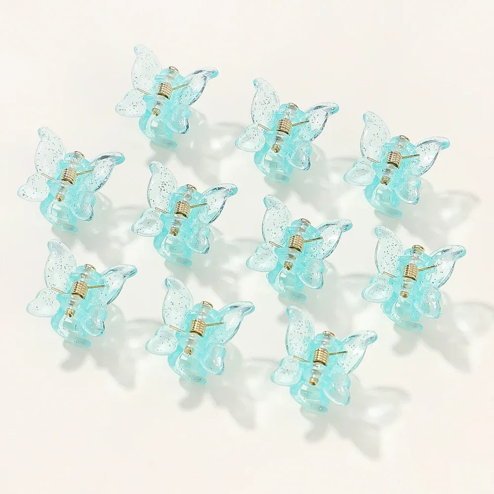 10/20/30Pcs New Colorful Butterfly Mini Hair Clip Claw Grip Barrettes Clamps Girls Hairpin Claw Clip Hair Styling Accessories