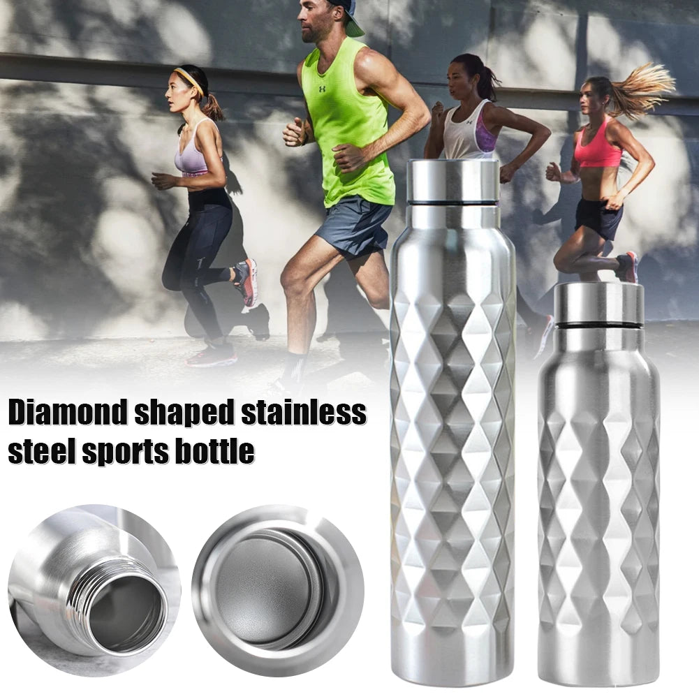 1000ml Stainless Steel Large Capacity Water Sport Bottle Single-wall Sport Water Leak-Proof Sports Flask for Fitness Gym Camping