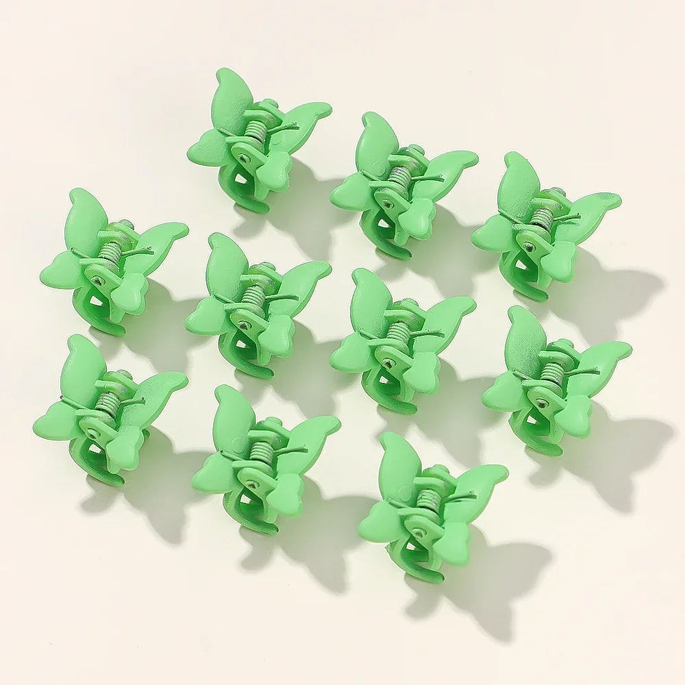 10/20/30Pcs New Colorful Butterfly Mini Hair Clip Claw Grip Barrettes Clamps Girls Hairpin Claw Clip Hair Styling Accessories