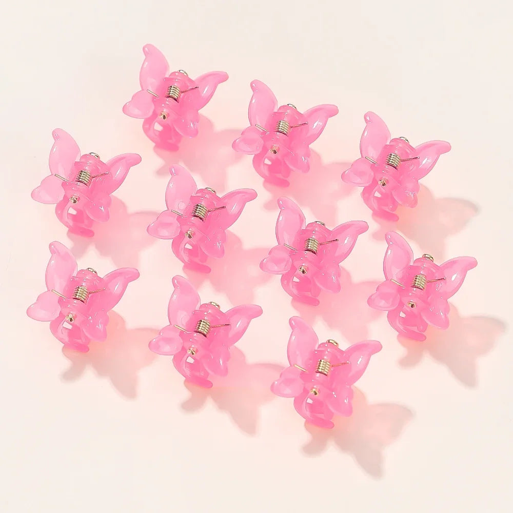 10/20/30Pcs New Colorful Butterfly Mini Hair Clip Claw Grip Barrettes Clamps Girls Hairpin Claw Clip Hair Styling Accessories