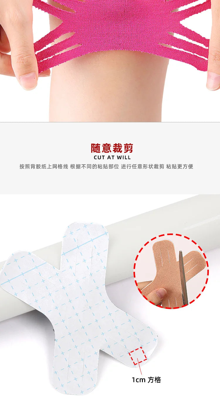 10/20pc Kinesiology Tape Elastic Therapeutic Sports Tapes for Knee Shoulder and Elbow, Waterproof Athletic Physio Muscles Strips