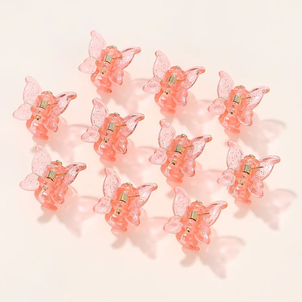 10/20/30Pcs New Colorful Butterfly Mini Hair Clip Claw Grip Barrettes Clamps Girls Hairpin Claw Clip Hair Styling Accessories