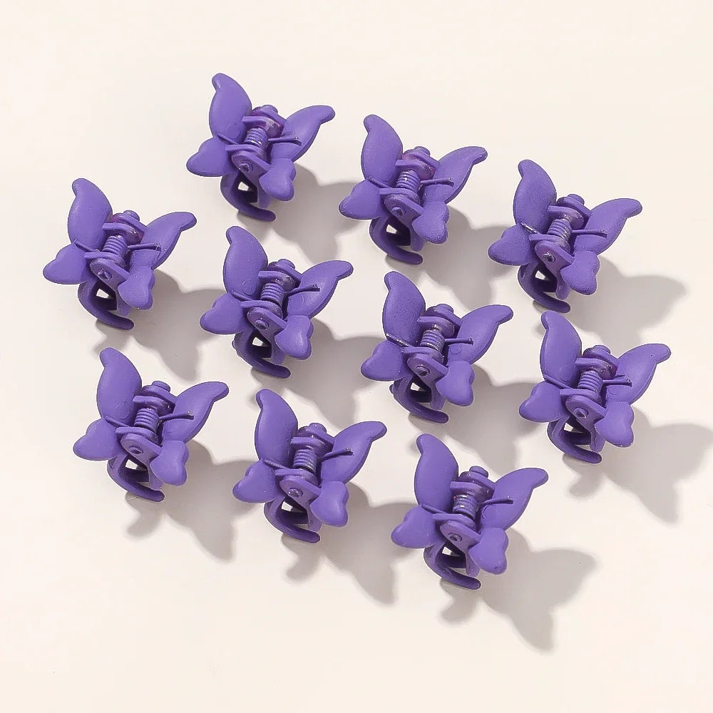 10/20/30Pcs New Colorful Butterfly Mini Hair Clip Claw Grip Barrettes Clamps Girls Hairpin Claw Clip Hair Styling Accessories