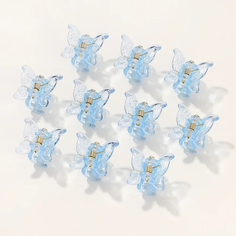 10/20/30Pcs New Colorful Butterfly Mini Hair Clip Claw Grip Barrettes Clamps Girls Hairpin Claw Clip Hair Styling Accessories