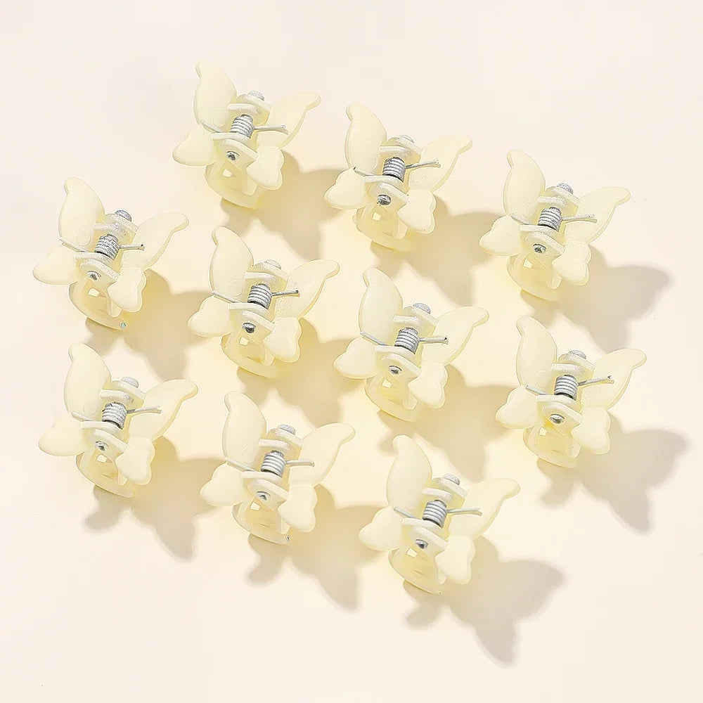 10/20/30Pcs New Colorful Butterfly Mini Hair Clip Claw Grip Barrettes Clamps Girls Hairpin Claw Clip Hair Styling Accessories