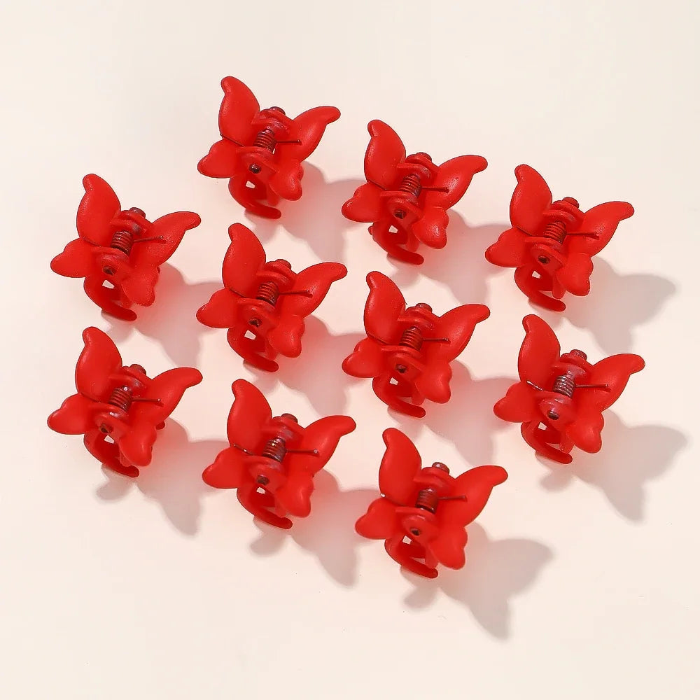 10/20/30Pcs New Colorful Butterfly Mini Hair Clip Claw Grip Barrettes Clamps Girls Hairpin Claw Clip Hair Styling Accessories