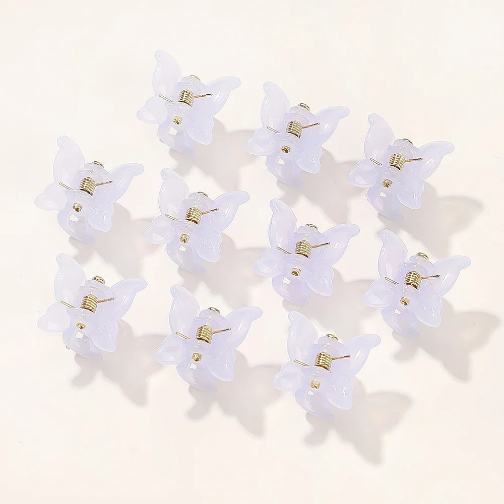 10/20/30Pcs New Colorful Butterfly Mini Hair Clip Claw Grip Barrettes Clamps Girls Hairpin Claw Clip Hair Styling Accessories