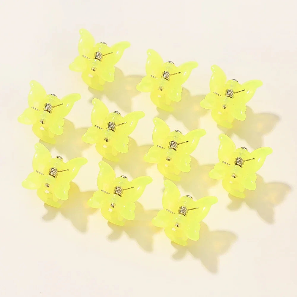 10/20/30Pcs New Colorful Butterfly Mini Hair Clip Claw Grip Barrettes Clamps Girls Hairpin Claw Clip Hair Styling Accessories