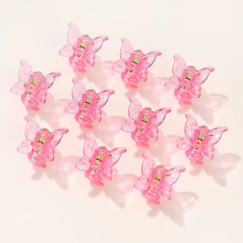 10/20/30Pcs New Colorful Butterfly Mini Hair Clip Claw Grip Barrettes Clamps Girls Hairpin Claw Clip Hair Styling Accessories