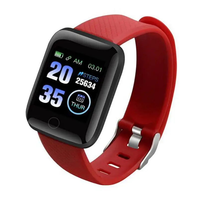 116 Plus Smart Watch For Men Women Bluetooth Sports Watch Heart Rate Monitor Blood Pressure Smart Bracelet for Android IOS D20