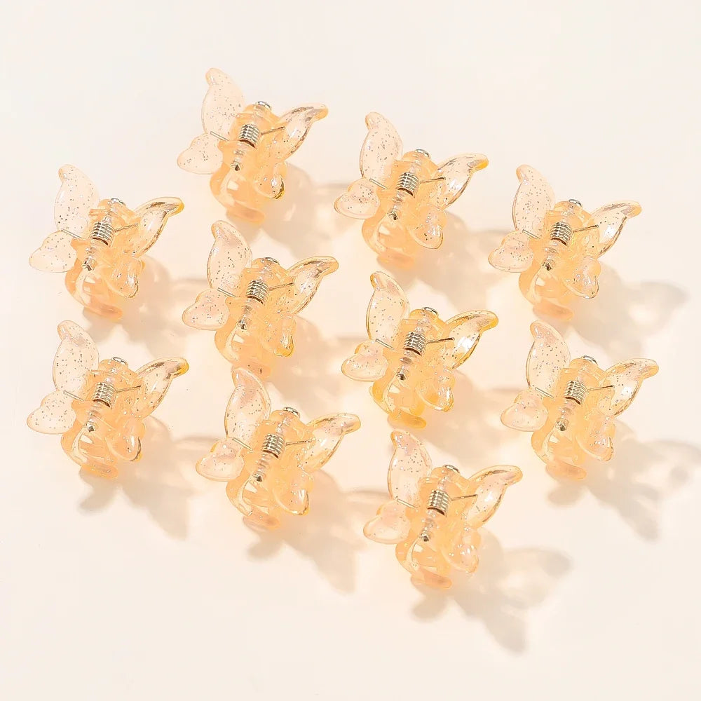 10/20/30Pcs New Colorful Butterfly Mini Hair Clip Claw Grip Barrettes Clamps Girls Hairpin Claw Clip Hair Styling Accessories