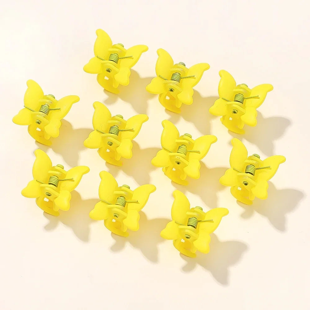 10/20/30Pcs New Colorful Butterfly Mini Hair Clip Claw Grip Barrettes Clamps Girls Hairpin Claw Clip Hair Styling Accessories