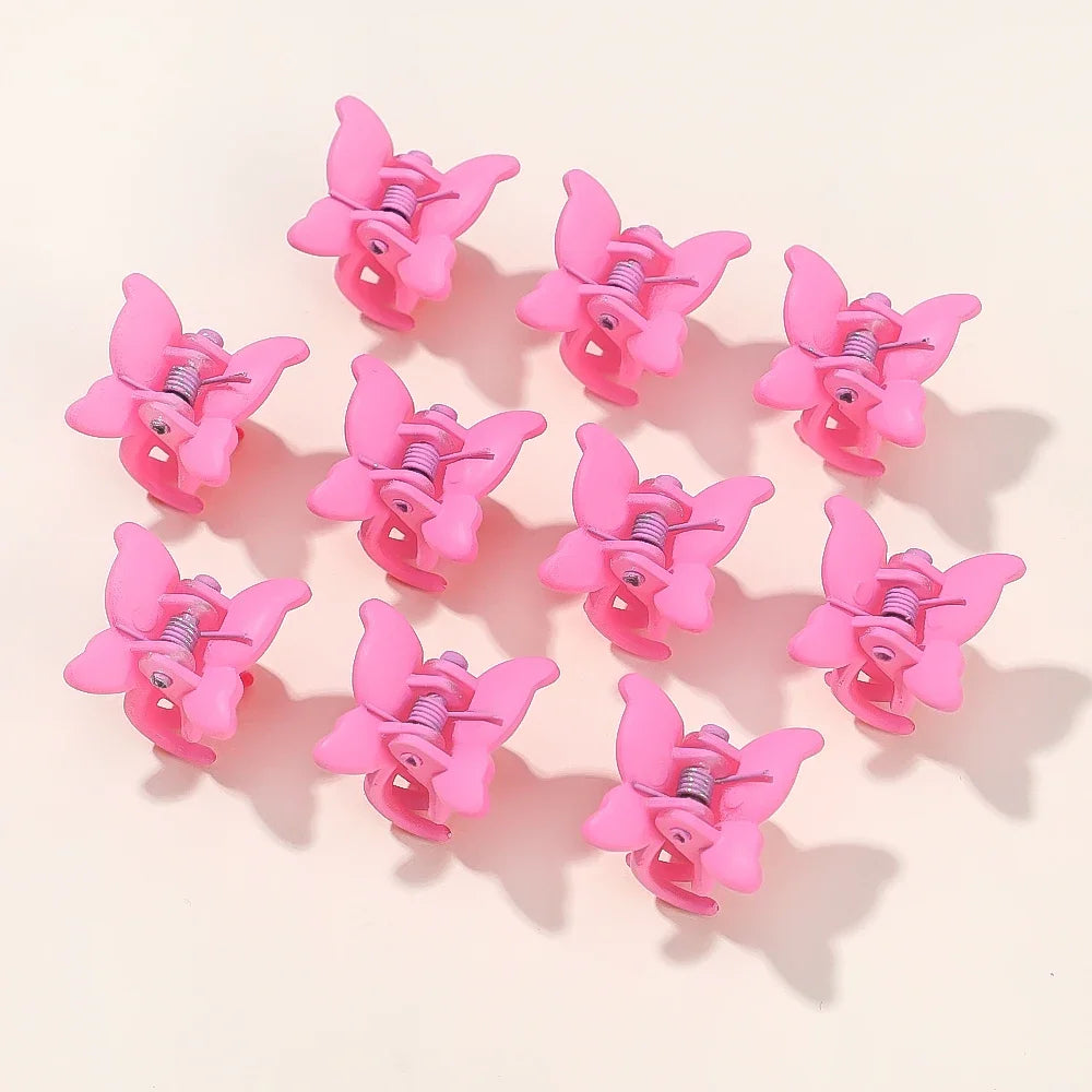 10/20/30Pcs New Colorful Butterfly Mini Hair Clip Claw Grip Barrettes Clamps Girls Hairpin Claw Clip Hair Styling Accessories