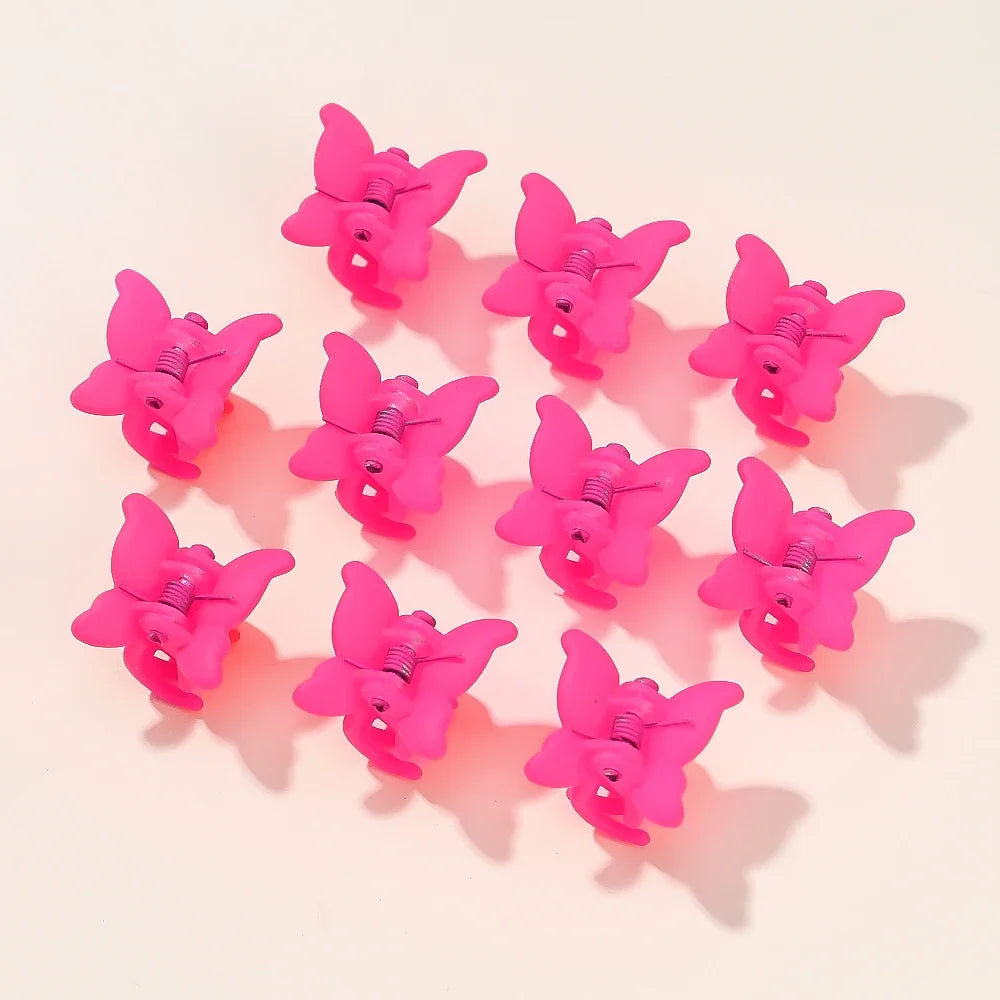 10/20/30Pcs New Colorful Butterfly Mini Hair Clip Claw Grip Barrettes Clamps Girls Hairpin Claw Clip Hair Styling Accessories
