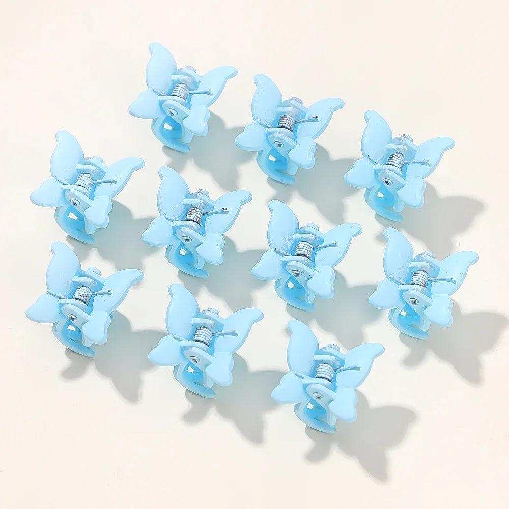 10/20/30Pcs New Colorful Butterfly Mini Hair Clip Claw Grip Barrettes Clamps Girls Hairpin Claw Clip Hair Styling Accessories