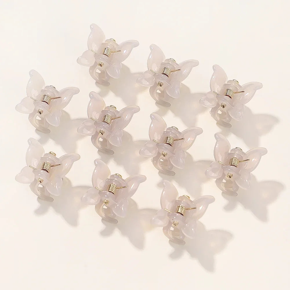 10/20/30Pcs New Colorful Butterfly Mini Hair Clip Claw Grip Barrettes Clamps Girls Hairpin Claw Clip Hair Styling Accessories