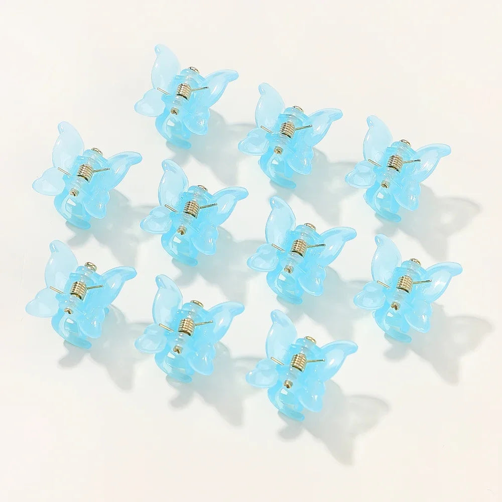 10/20/30Pcs New Colorful Butterfly Mini Hair Clip Claw Grip Barrettes Clamps Girls Hairpin Claw Clip Hair Styling Accessories