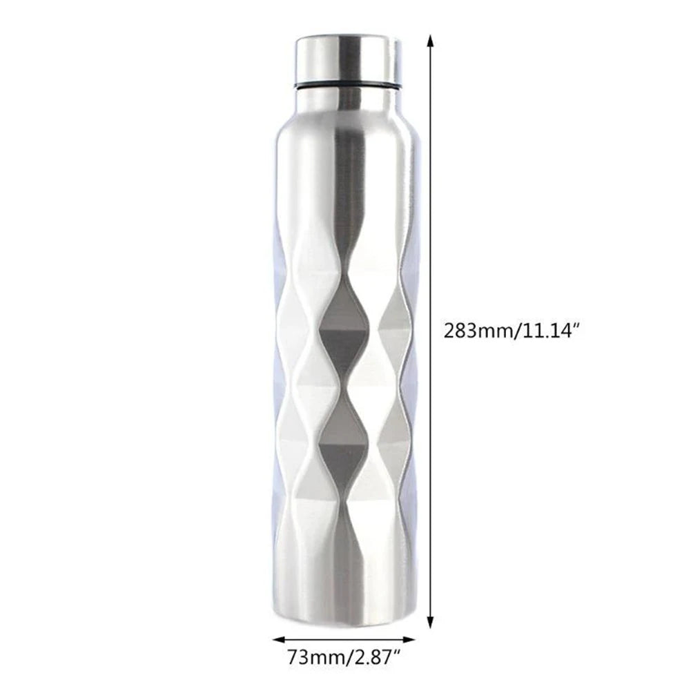 1000ml Stainless Steel Large Capacity Water Sport Bottle Single-wall Sport Water Leak-Proof Sports Flask for Fitness Gym Camping