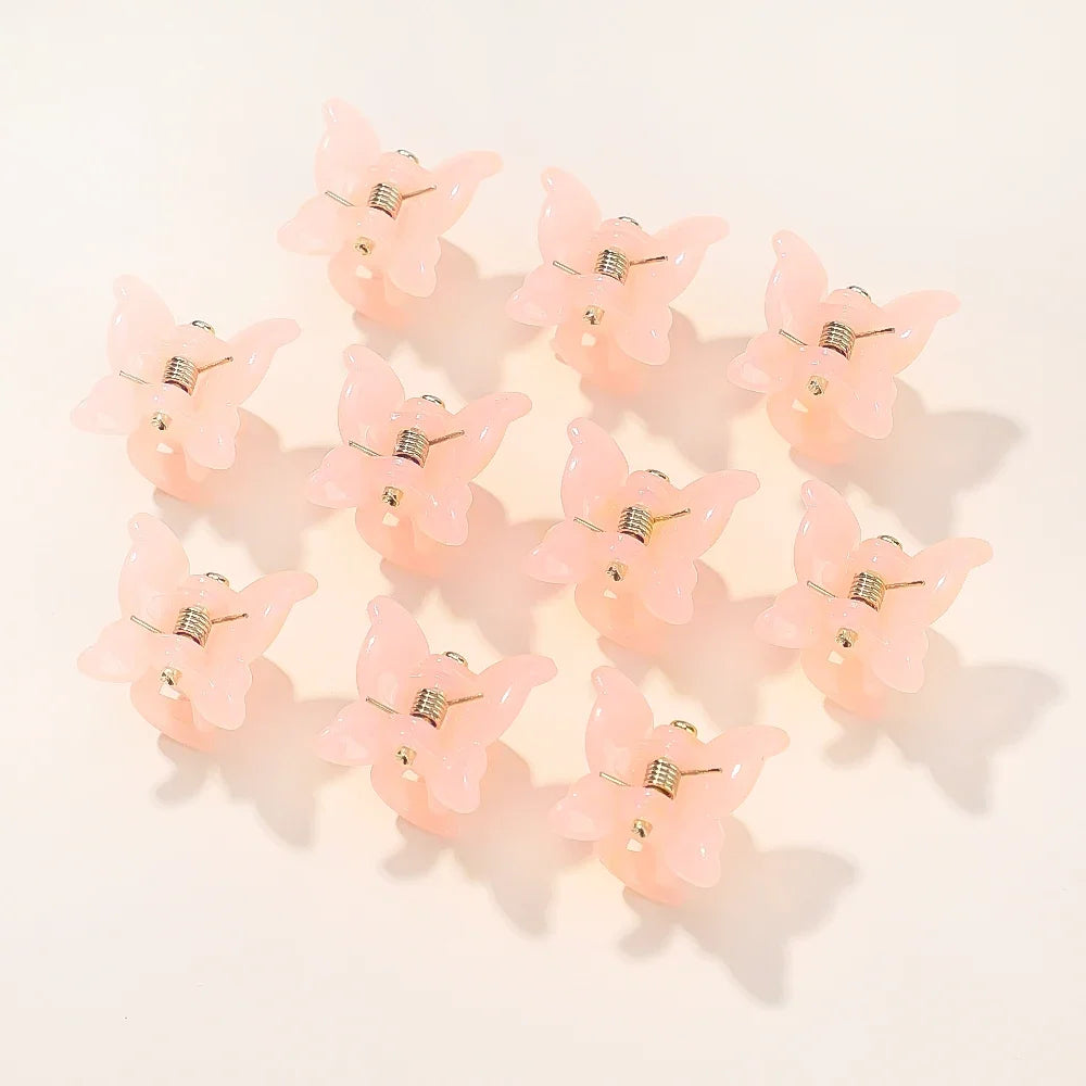 10/20/30Pcs New Colorful Butterfly Mini Hair Clip Claw Grip Barrettes Clamps Girls Hairpin Claw Clip Hair Styling Accessories