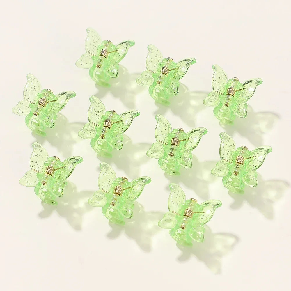 10/20/30Pcs New Colorful Butterfly Mini Hair Clip Claw Grip Barrettes Clamps Girls Hairpin Claw Clip Hair Styling Accessories