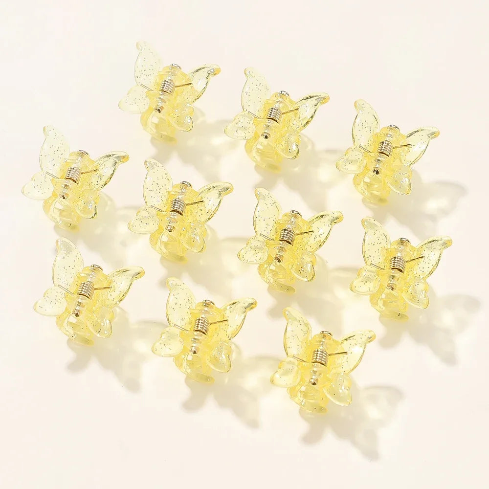 10/20/30Pcs New Colorful Butterfly Mini Hair Clip Claw Grip Barrettes Clamps Girls Hairpin Claw Clip Hair Styling Accessories
