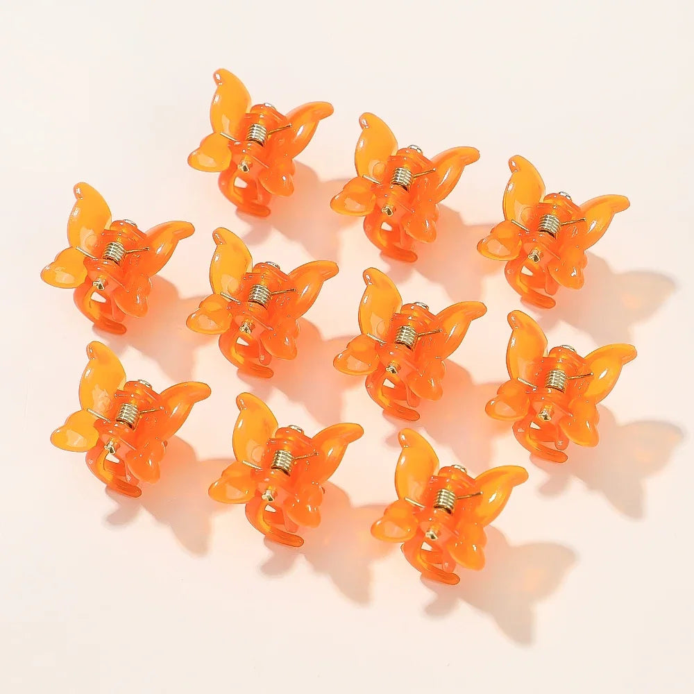 10/20/30Pcs New Colorful Butterfly Mini Hair Clip Claw Grip Barrettes Clamps Girls Hairpin Claw Clip Hair Styling Accessories