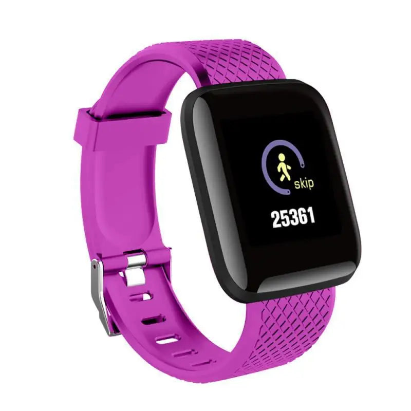 116 Plus Smart Watch For Men Women Bluetooth Sports Watch Heart Rate Monitor Blood Pressure Smart Bracelet for Android IOS D20