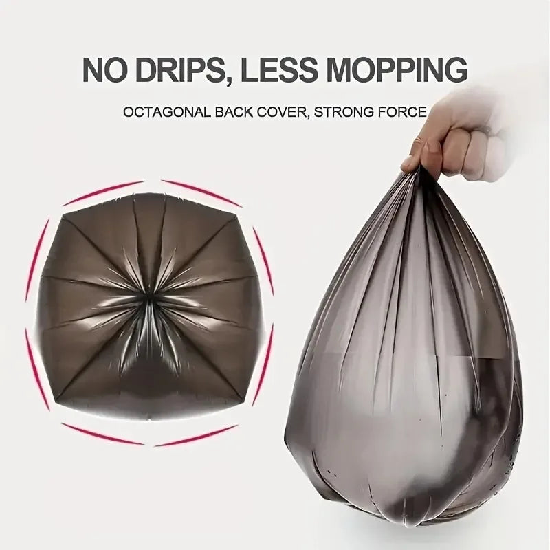 100/200PCS Black Garbage Bag Household Kitchen Bedroom Bathroom Office Leak-Proof Disposable Plastic Thickened Trash Bags