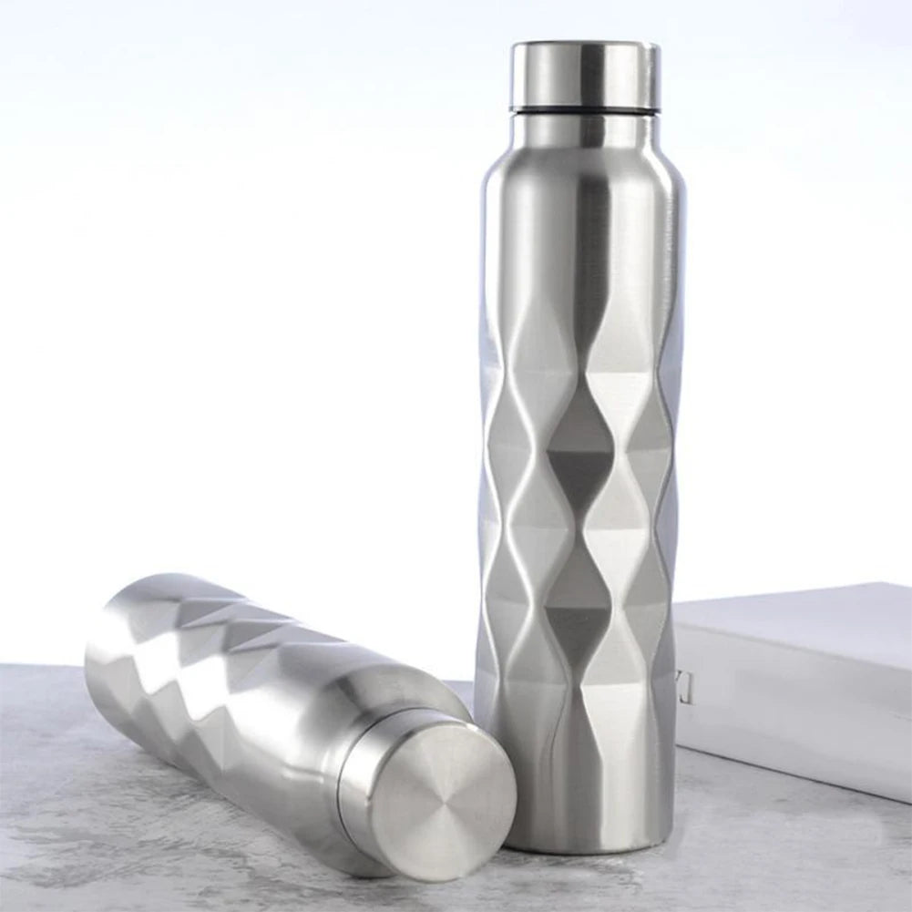 1000ml Stainless Steel Large Capacity Water Sport Bottle Single-wall Sport Water Leak-Proof Sports Flask for Fitness Gym Camping