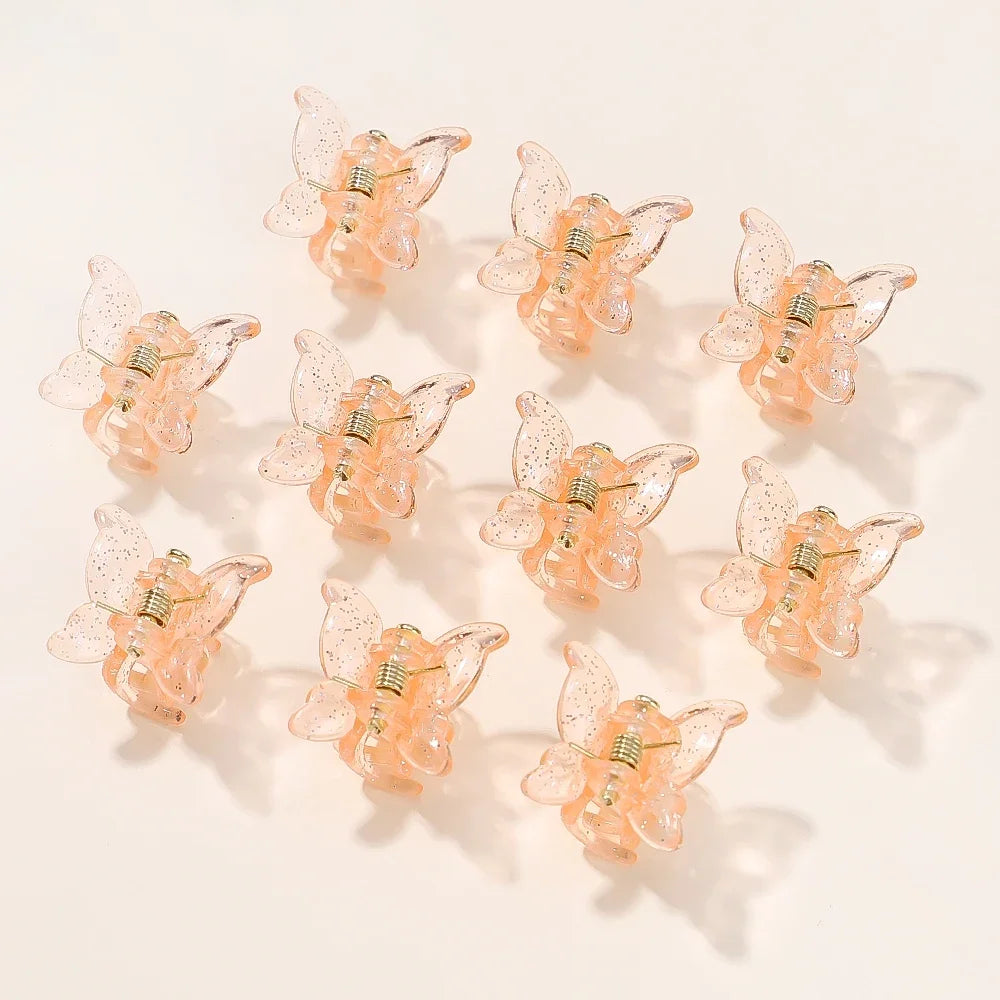 10/20/30Pcs New Colorful Butterfly Mini Hair Clip Claw Grip Barrettes Clamps Girls Hairpin Claw Clip Hair Styling Accessories