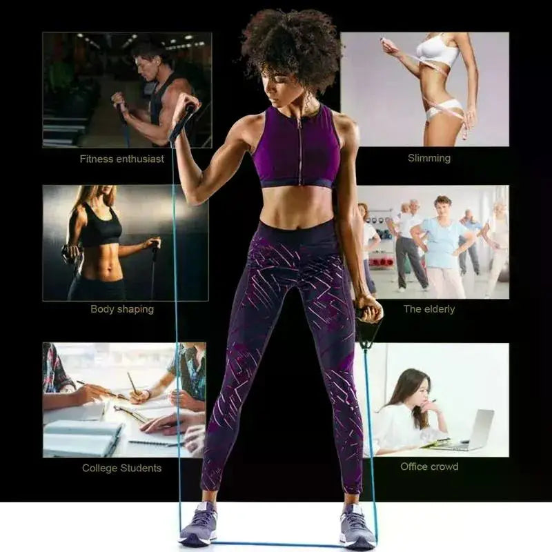 1.2M Yoga Pull Rope TPE Fitness Training Resistance Bands Fitness Gum Elastic Rubber Expander Workout Exercise Equipment Band